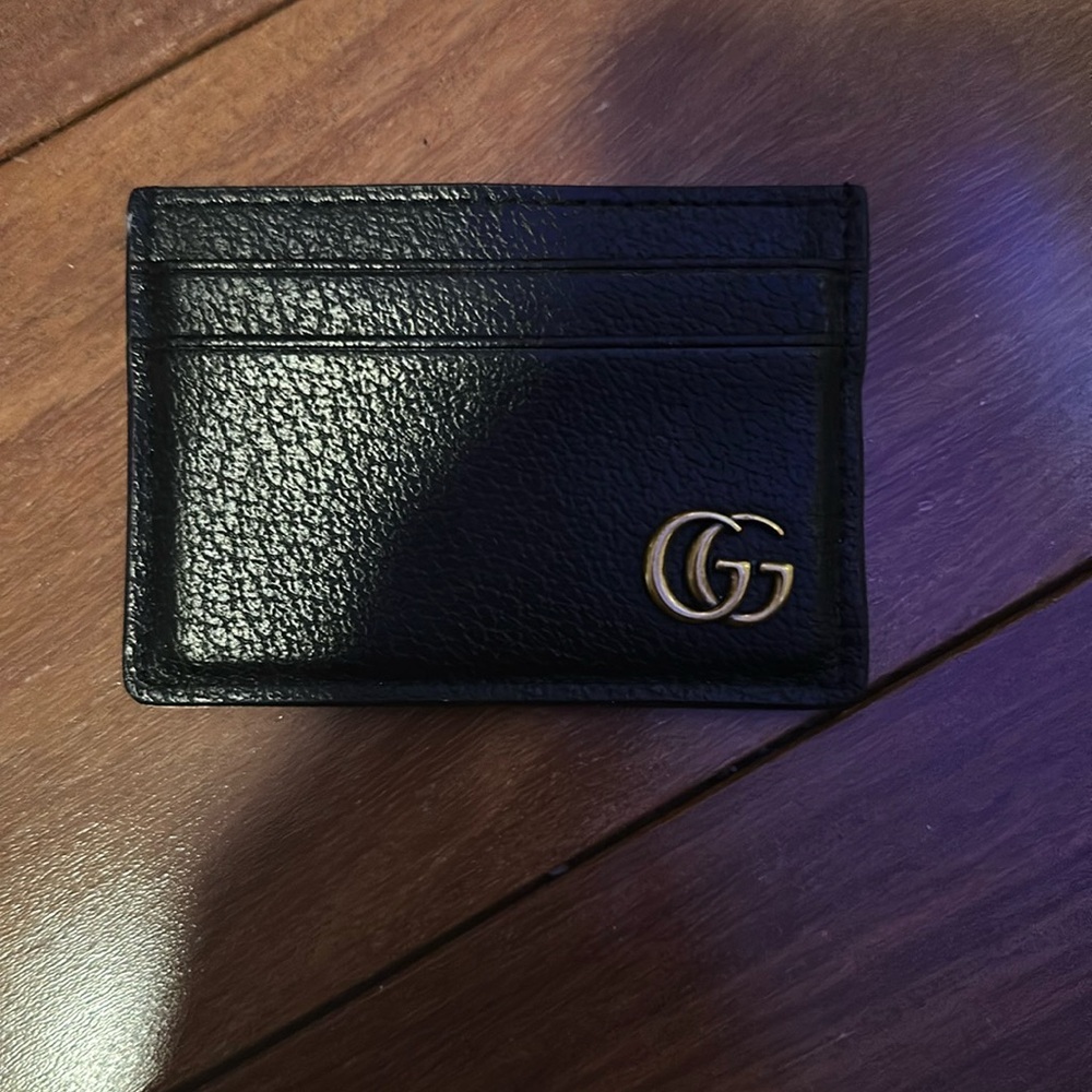 Gucci Black Leather Card Holder